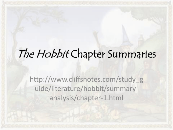 Hobbit summary image1 slideserve