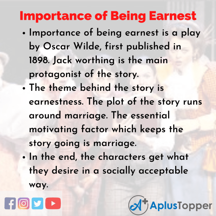 The importance of being earnest monologue