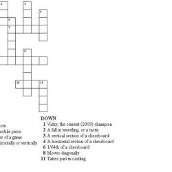 Small body of land crossword