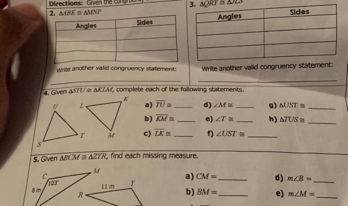 Geometry unit 1 lesson 4 homework answer key