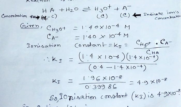 H2s concentration calculate ionization constant solution sarthaks hs