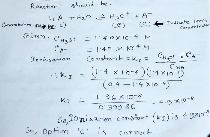 H2s concentration calculate ionization constant solution sarthaks hs