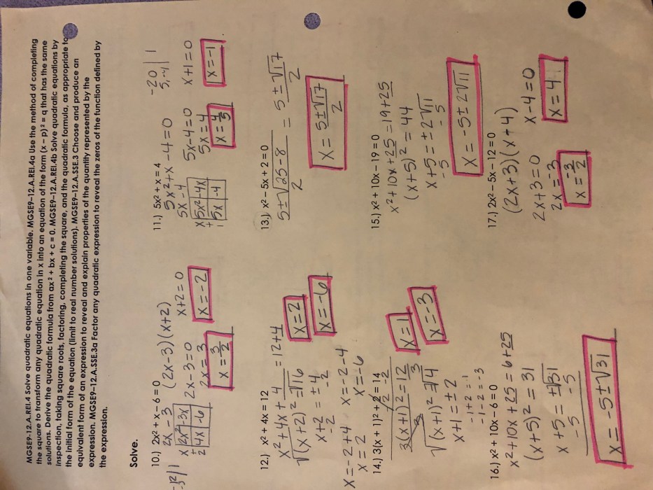 Unit data and statistics homework 2 answer key