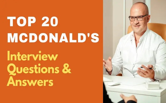 Mcdonald's interview questions and answers 2023